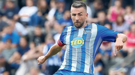 Antreiber und Angreifer. Vedad Ibisevic trägt weiter die Kapitänsbinde bei Hertha BSC. 