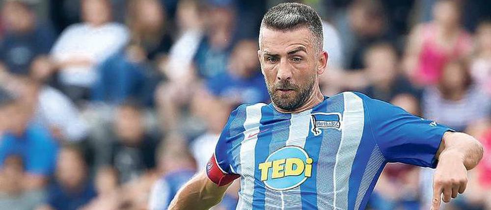 Antreiber und Angreifer. Vedad Ibisevic trägt weiter die Kapitänsbinde bei Hertha BSC.
