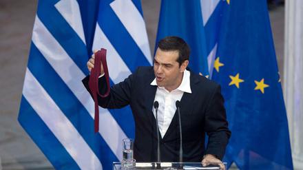 Alexis Tsipras, Ministerpräsident von Griechenland, im Juni bei einer Sitzung seiner Parlamentsfraktion.