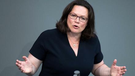 SPD-Chefin Andrea Nahles will Leistungskürzungen für jüngere Hartz-IV-Empfänger abschaffen.