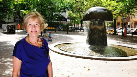 Ingrid Linke freut es, dass sich so viele Anwohner für den Leon-Jessel-Platz engagieren-