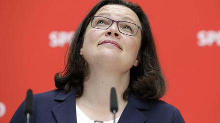 Andrea Nahles, Parteivorsitzende der SPD.