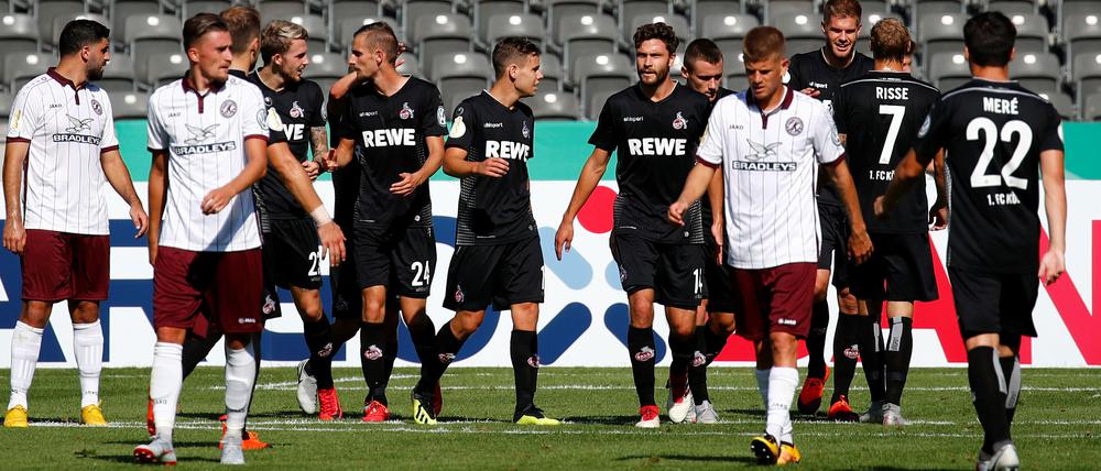 Und wieder drin. Kölns drittes Tor ist gefallen, durch den ex-Unioner Simon Terodde.