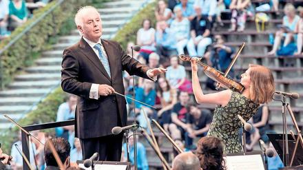 Götterklang. Daniel Barenboim und die Geigerin Lisa Batiashvili. 