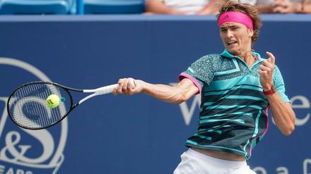 Schlagstark. Alexander Zverev will bei den US Open die Bälle wieder präzise ins gegnerische Feld setzen.