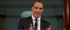 Brexit-Minister Dominic Raab stellte am Donnerstag Pläne für den Fall eines ungeordneten Austritts aus der EU vor. 