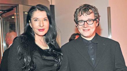 "Dau“-Erfinder und Regisseur Ilya Khrzhanovsky mit der Performancekünstlerin Marina Abramovic 2012 in Berlin.
