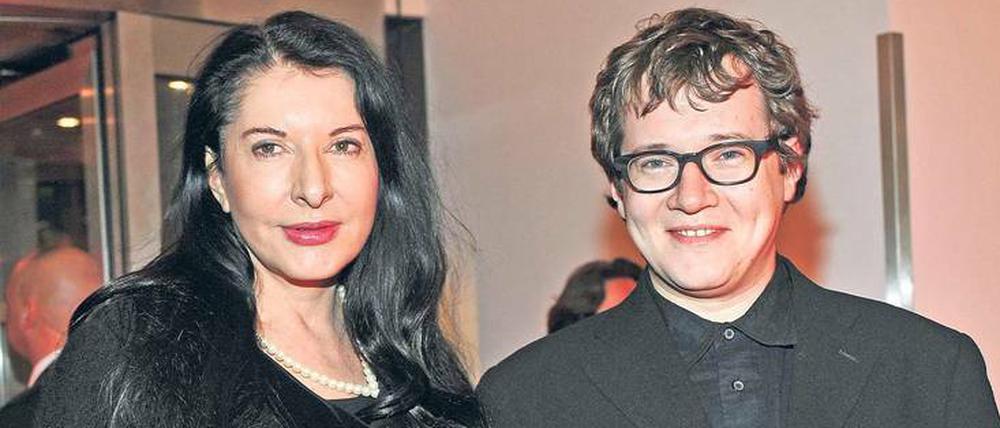 "Dau“-Erfinder und Regisseur Ilya Khrzhanovsky mit der Performancekünstlerin Marina Abramovic 2012 in Berlin.