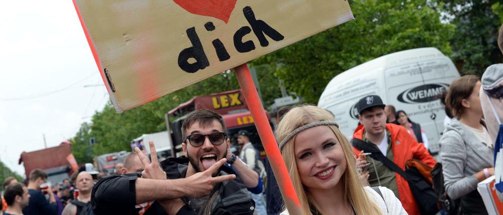 Ein Herz für die Stadt. Der "Zug der Liebe" im vergangenen Jahr.