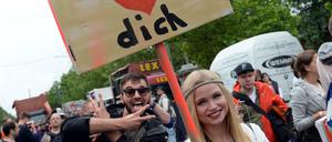 Ein Herz für die Stadt. Der "Zug der Liebe" im vergangenen Jahr.