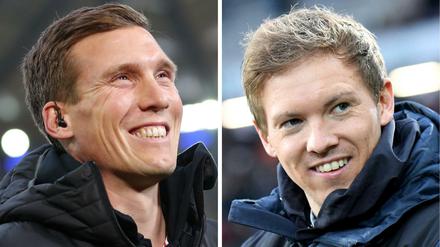 Der Ex-Stuttgarter Hannes Wolf (l.) könnte ein Kandidat für die Nachfolge von Nagelsmann sein.