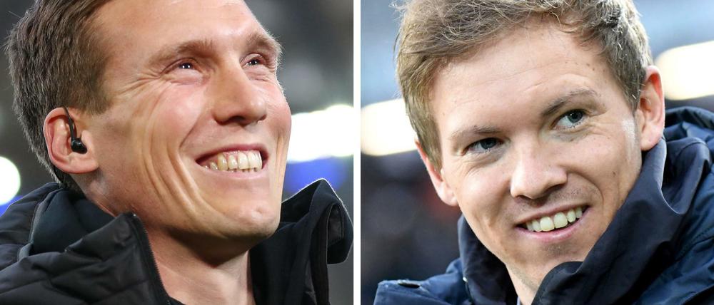 Der Ex-Stuttgarter Hannes Wolf (l.) könnte ein Kandidat für die Nachfolge von Nagelsmann sein.
