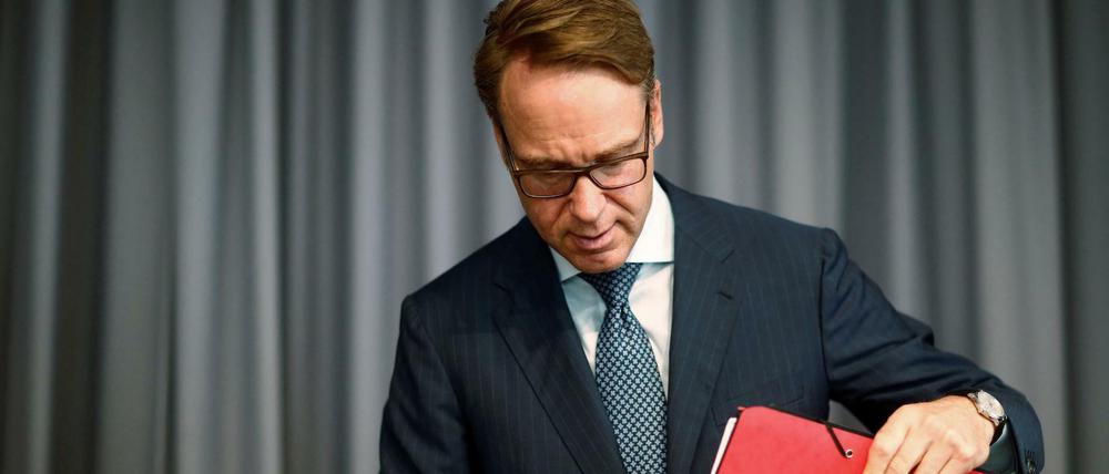 Bundesbank Präsident Jens Weidmann - am Donnerstag (23. August 2018) in Berlin. 