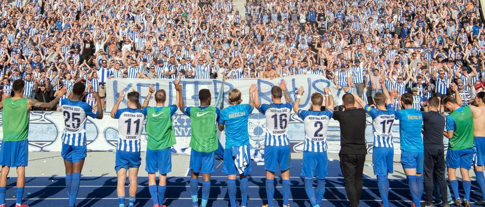 Hertha hofft in dieser Saison auf viel Jubel aus der Ostkurve.