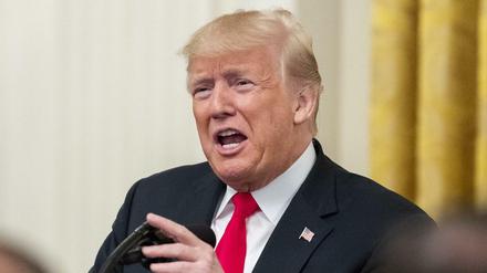 Greift die US-Notenbank Fed an: Donald Trump, Präsident der USA.