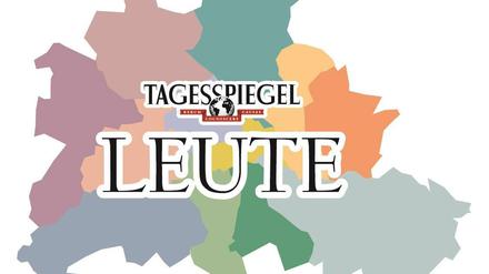 Logo der Tagesspiegel-Leute-Newsletter, bunte Berlin-Karte mit Bezirksgrenzen.