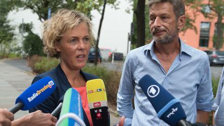 Ilka Brecht, Leiterin des ZDF-Magazins "Frontal 21", und der TV-Journalist Arndt Ginzel.