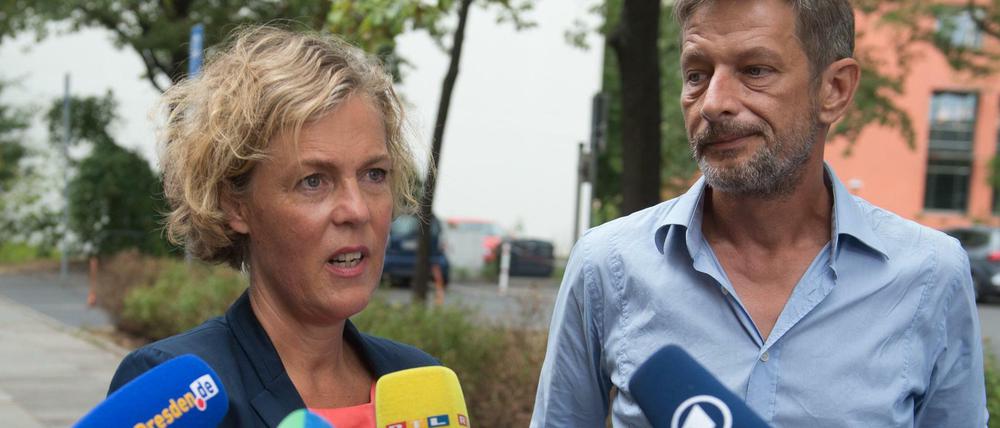 Ilka Brecht, Leiterin des ZDF-Magazins "Frontal 21", und der TV-Journalist Arndt Ginzel.