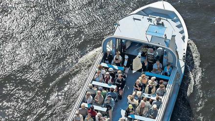Kanäle und Flüsse werden meist von Touristen genutzt. BVG-Boote sind nur zum kurzen Übersetzen im Einsatz.