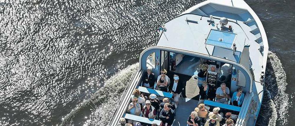 Kanäle und Flüsse werden meist von Touristen genutzt. BVG-Boote sind nur zum kurzen Übersetzen im Einsatz.