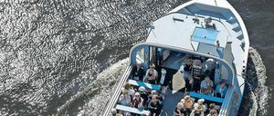 Kanäle und Flüsse werden meist von Touristen genutzt. BVG-Boote sind nur zum kurzen Übersetzen im Einsatz.