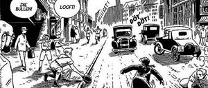 Straßenkampf. Für „Berlin“ hat Jason Lutes viele gewaltsame politische Konflikte gezeichnet. 