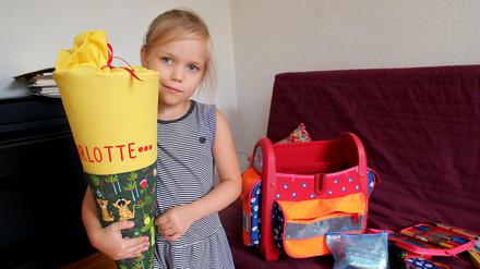 Charlotte aus Lichtenberg wird am Sonnabend eingeschult.