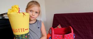 Charlotte aus Lichtenberg wird am Sonnabend eingeschult.