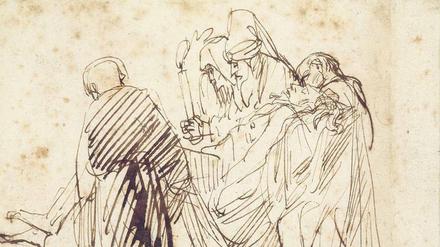 Die Zeichnung „Christus wird zu Grabe getragen“ wird seinem Schüler Jan Victors zugeschrieben.