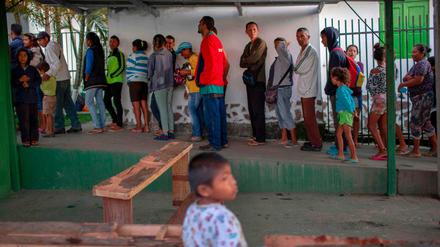 Venezolanische Flüchtlinge im August an der Grenze zu Brasilien. 