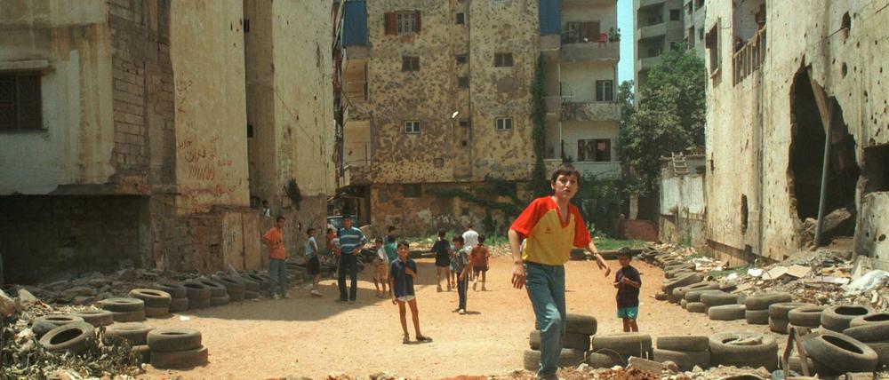 Zerstörte Altstadt von Beirut (1995).  