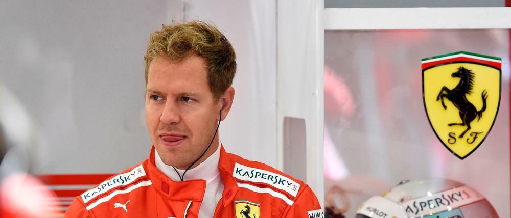 Aus dem Windschatten. Vettel liegt in der WM noch hinter Hamilton. 
