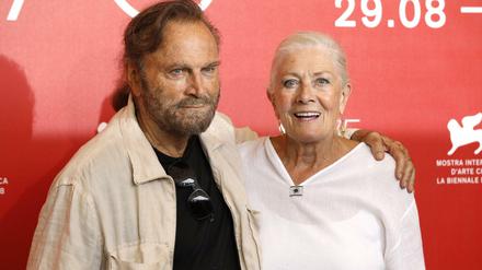 Vanessa Redgrave mit ihrem Mann, dem Schauspieler Franco Nero, am Mittwoch in Venedig.