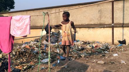 Ein Flüchtlingskind in Bangui, der Hauptstadt der Zentralafrikanischen Republik