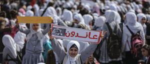 Seit Monaten gibt es Proteste im Gazastreifen gegen die Kürzungen von Hilfsgeldern.