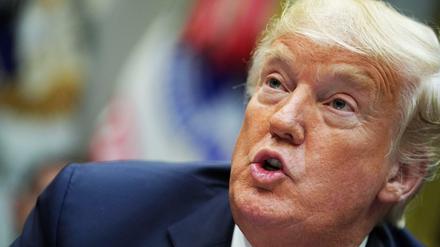 Im Clinch mit den Medien: US-Präsident Donald Trump 