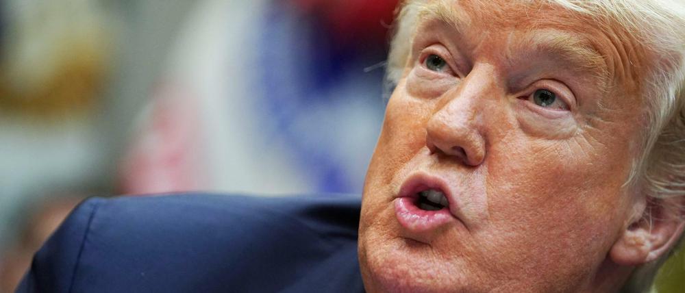 Im Clinch mit den Medien: US-Präsident Donald Trump