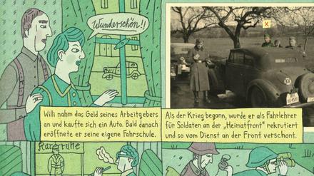 Wie war es wirklich? Eine der Seiten aus "Heimat", die mit Hilfe von Comic-Elementen Geschichte rekonstruiert.
