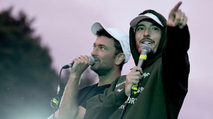 Die Berliner Rapper Marteria und Casper.