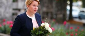 Familienministerin Franziska Giffey in Chemnitz. 