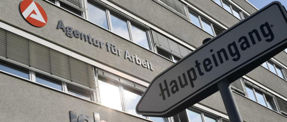 Das Gebäude der Agentur für Arbeit in Weimar. 
