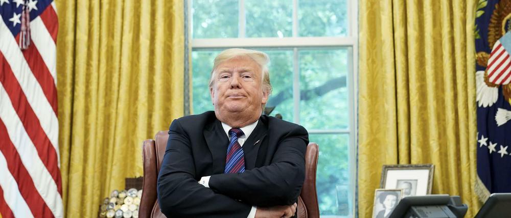 Der Schrecken der Globalisierung: Donald Trump im Oval Office des Weißen Hauses. 