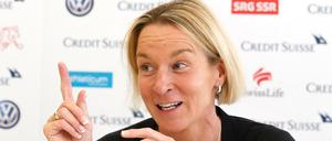Martina Voss-Tecklenburg, 50, spielte 125 Mal für die deutsche Auswahl und wurde Europameisterin. Beim DFB wird sie Nachfolgerin von Interimstrainer Horst Hrubesch.