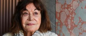 Die Preisträgerin Claudia Andujar, schweizerisch-brasilianische Fotografin und Menschenrechtlerin, bei der Verleihung der Goethe-Medaillen 2018 im Stadtschloss.