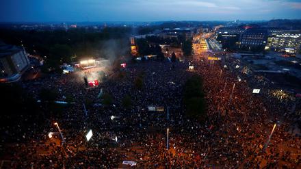 Es wird Nacht in Chemnitz.