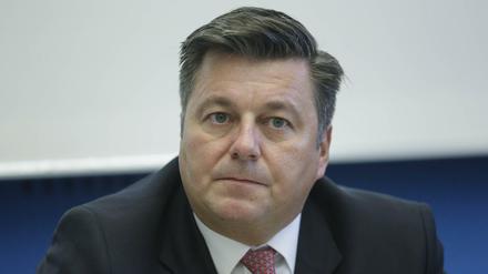 Innensenator Andreas Geisel (SPD) steht wegen der Schießstandaffäre unter Druck.