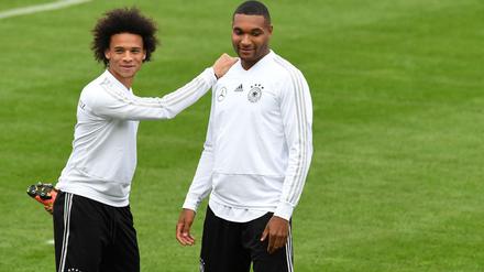 Aufgalopp. Leroy Sané (l.) und Jonathan Tah bereiten sich auf die Nations League vor.