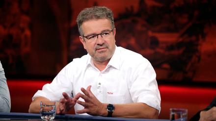 Manuel Andrack als Gast bei "hart aber fair". "