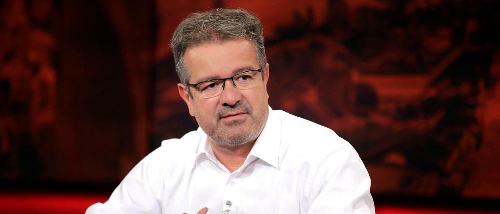 Manuel Andrack als Gast bei "hart aber fair". "