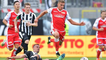 Umkämpft. Unions Grischa Prömel hatte die größte Chance zum Sieg.